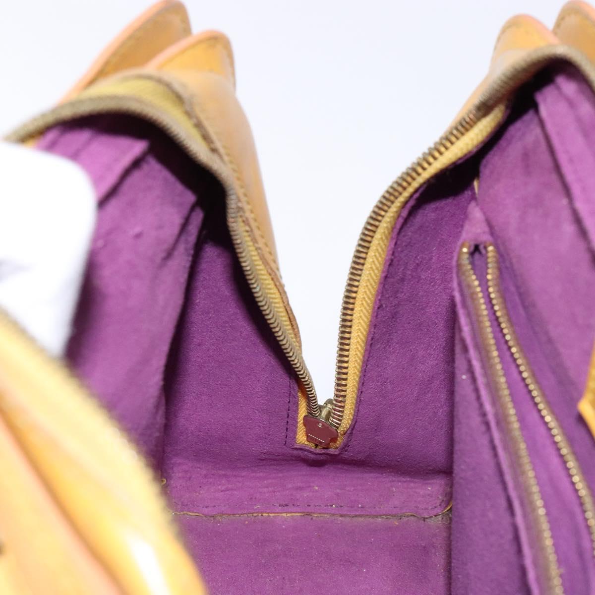 LOUIS VUITTON Epi Triana Hand Bag Yellow LV Auth 137977