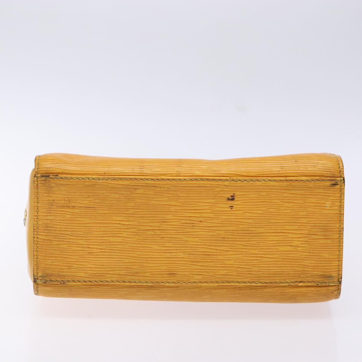 LOUIS VUITTON Epi Triana Hand Bag Yellow LV Auth 137977