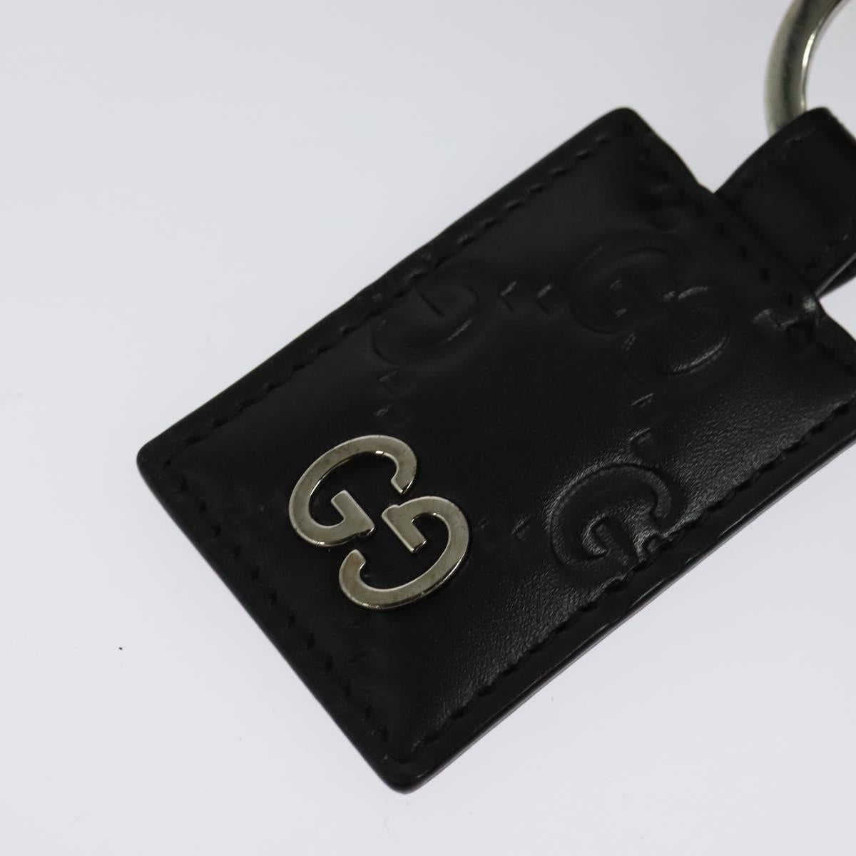 GUCCI GG Canvas Guccissima Shoulder Bag Leather Silver Black 406410 Auth 137990