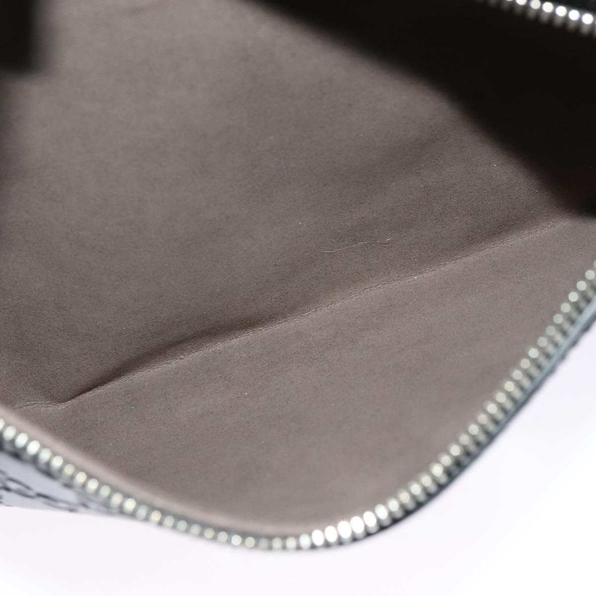 GUCCI GG Canvas Guccissima Shoulder Bag Leather Silver Black 406410 Auth 137990