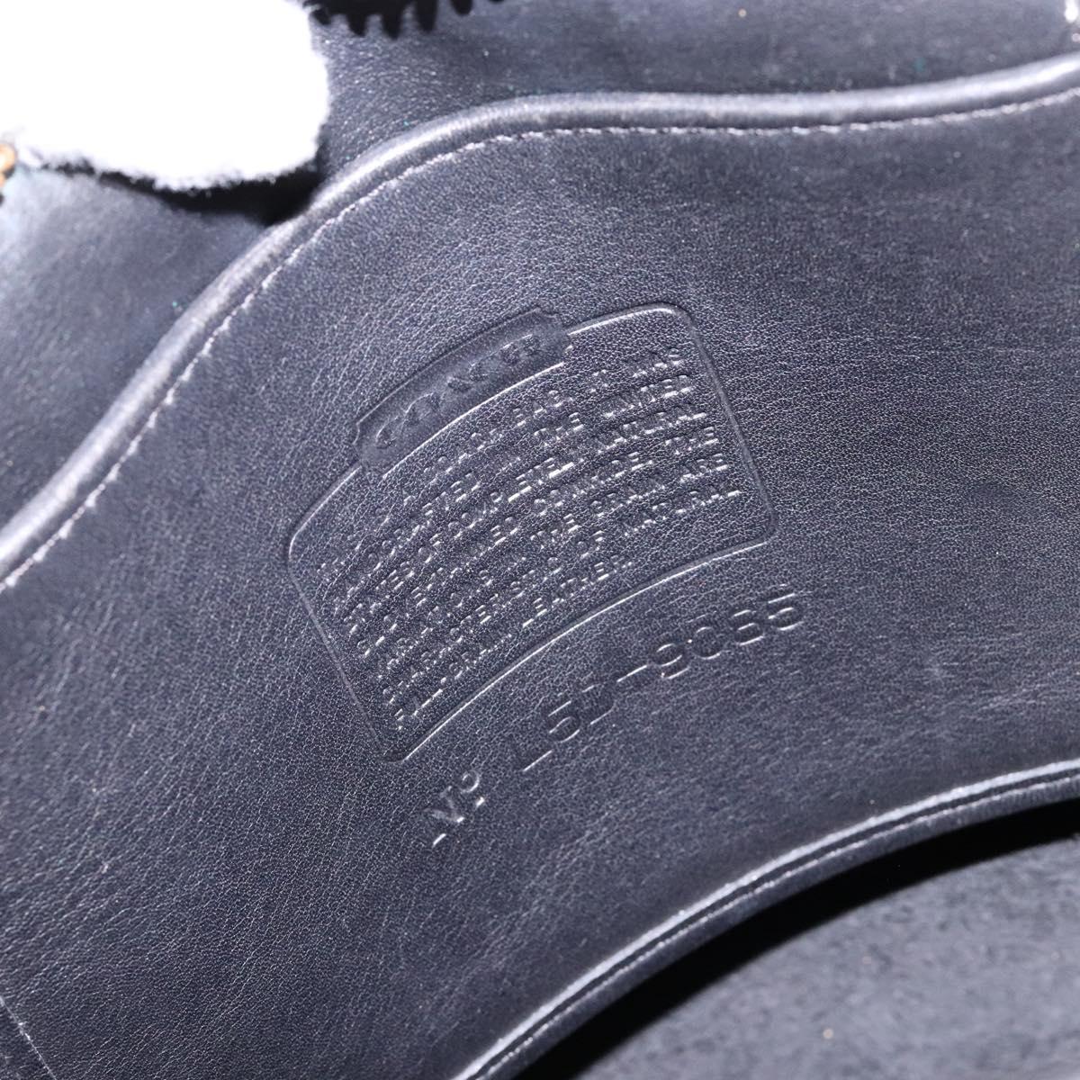 Coach Shoulder Bag Leather Black Gold Auth 137996