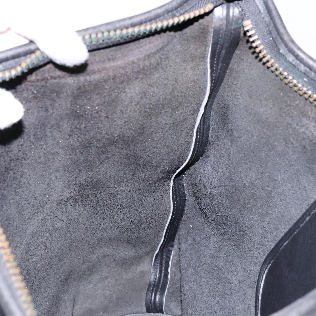 Coach Shoulder Bag Leather Black Gold Auth 137996