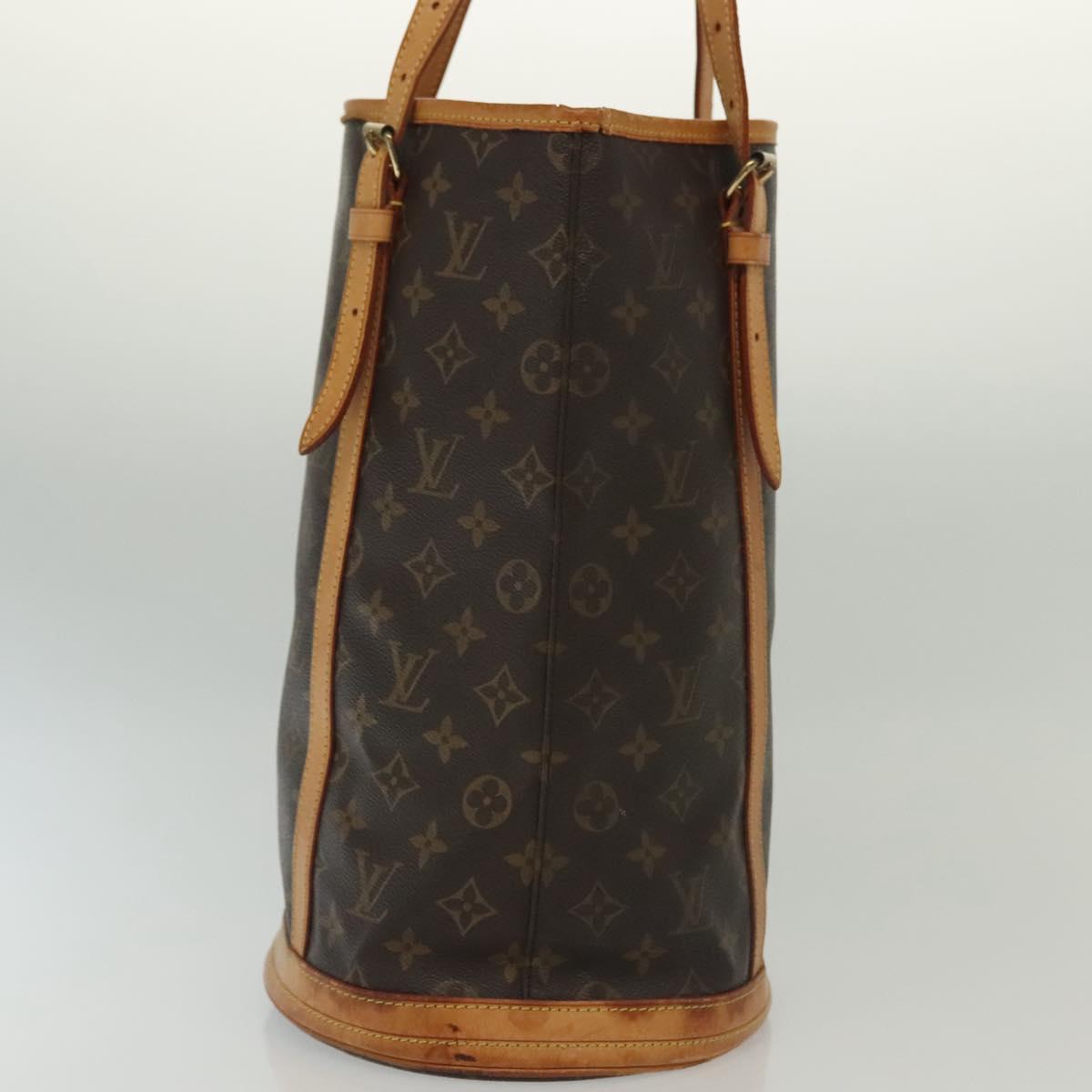 LOUIS VUITTON Monogram Bucket GM Shoulder Bag M42236 LV Auth 138021