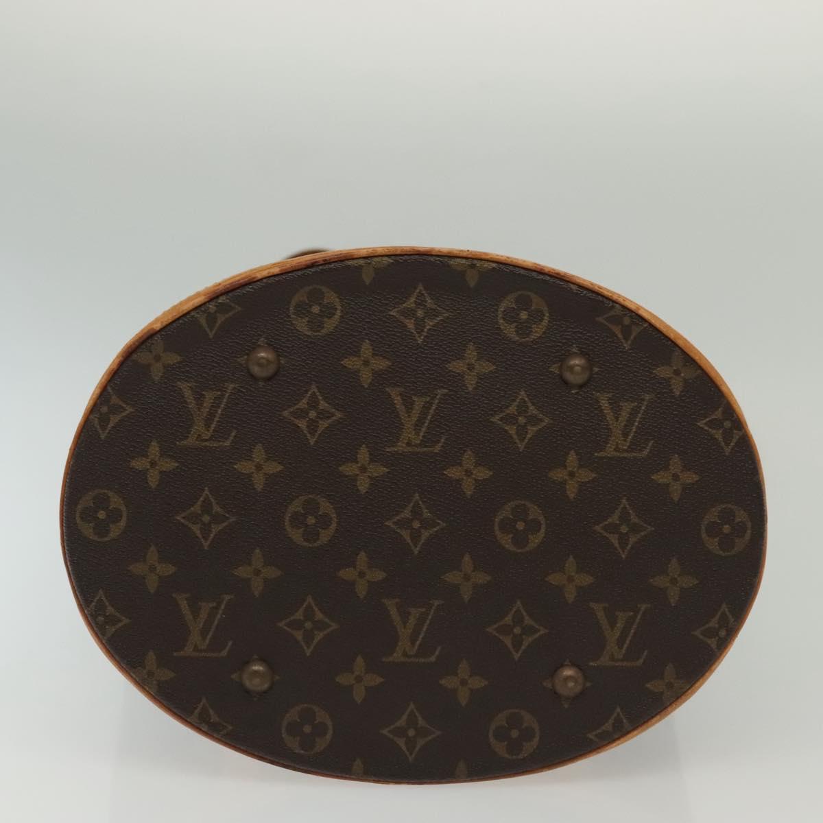 LOUIS VUITTON Monogram Bucket GM Shoulder Bag M42236 LV Auth 138021