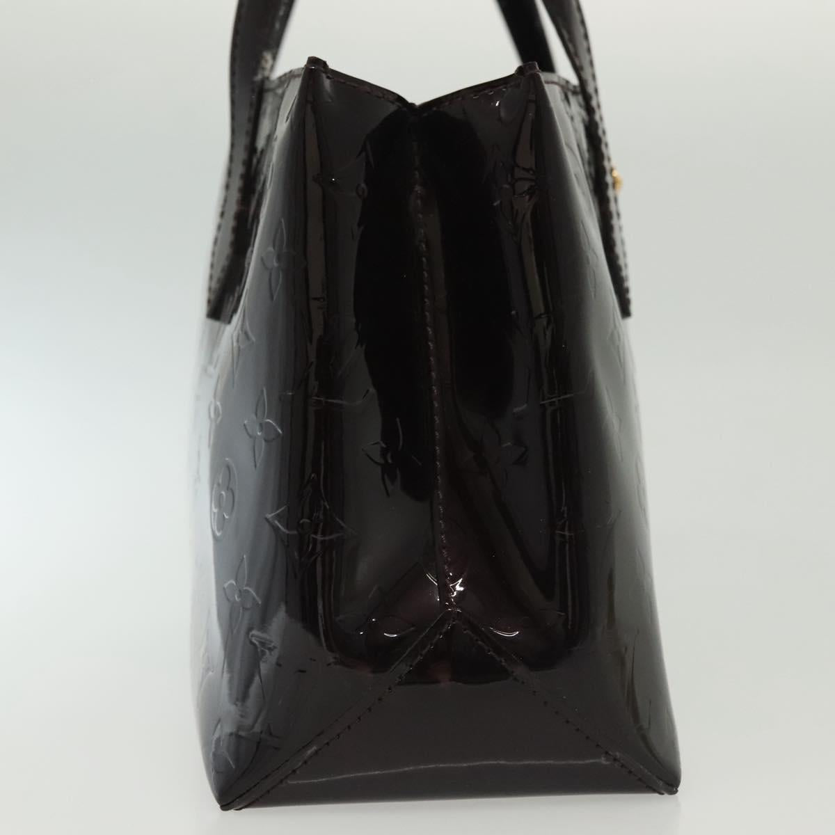 LOUIS VUITTON Monogram Vernis Wilshire PM Hand Bag Amarante M93641 Auth 138023