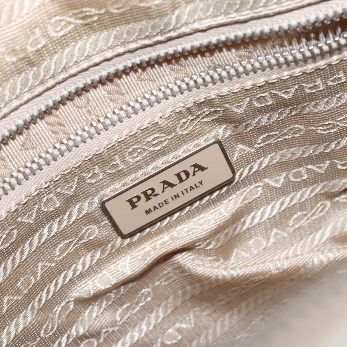 PRADA Shoulder Bag Nylon Pink Silver Auth 138032