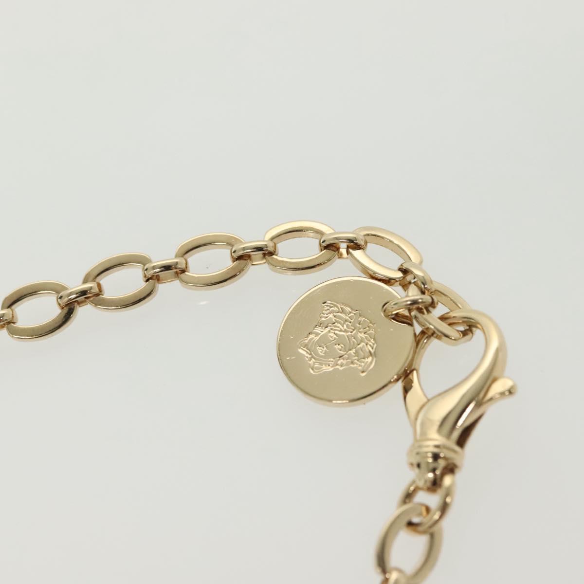 VERSACE Necklace metal Gold Auth 138043