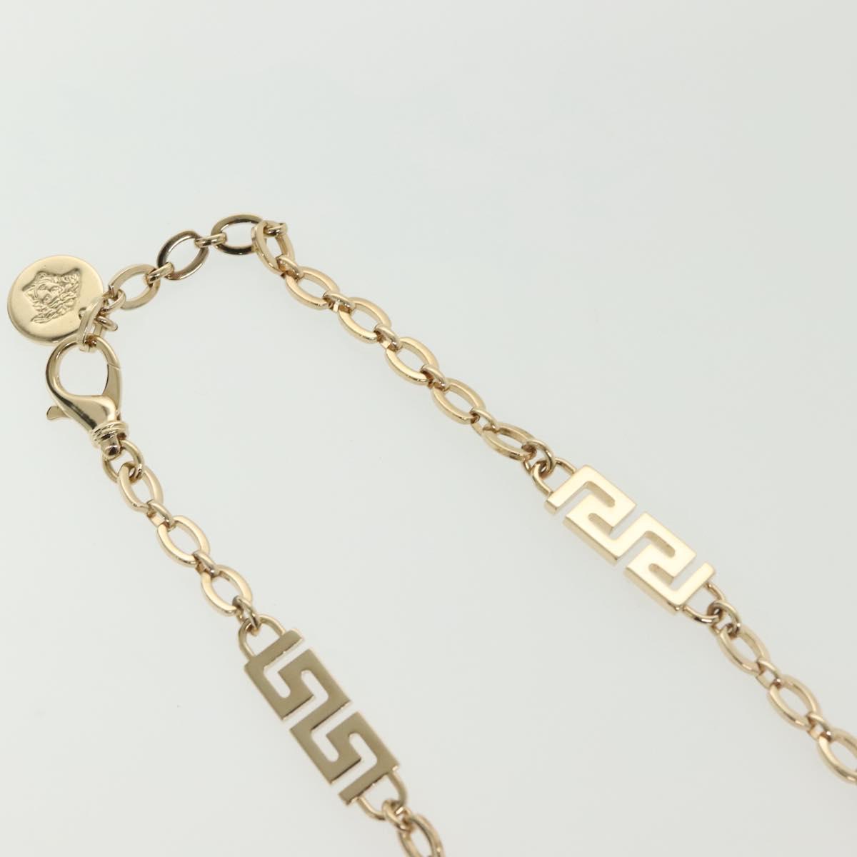 VERSACE Necklace metal Gold Auth 138043