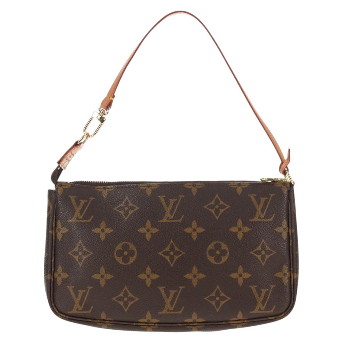 LOUIS VUITTON Monogram Pochette Accessoires Pouch M51980 LV Auth 138067V