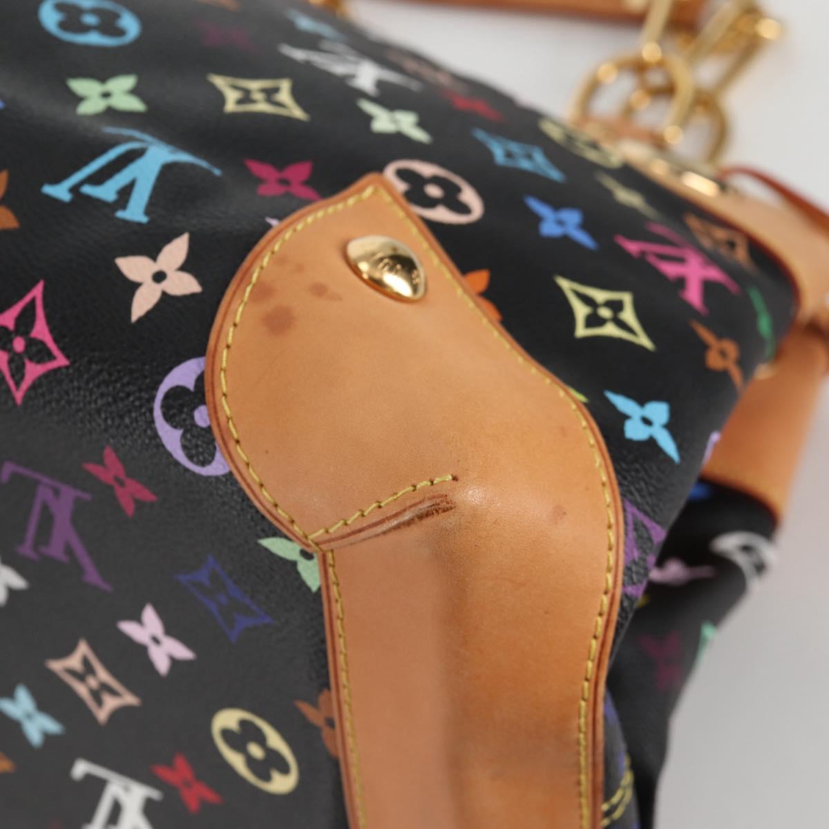 LOUIS VUITTON Monogram Multicolor Ursula Tote Bag Black M40124 LV Auth 138074V