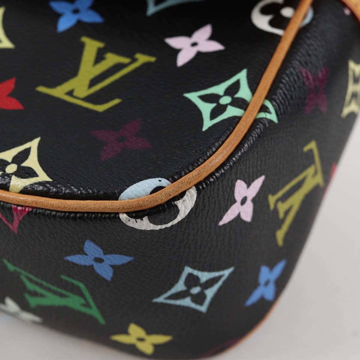 LOUIS VUITTON Monogram Multicolor Sologne Shoulder Bag Black M92639 Auth 138075V