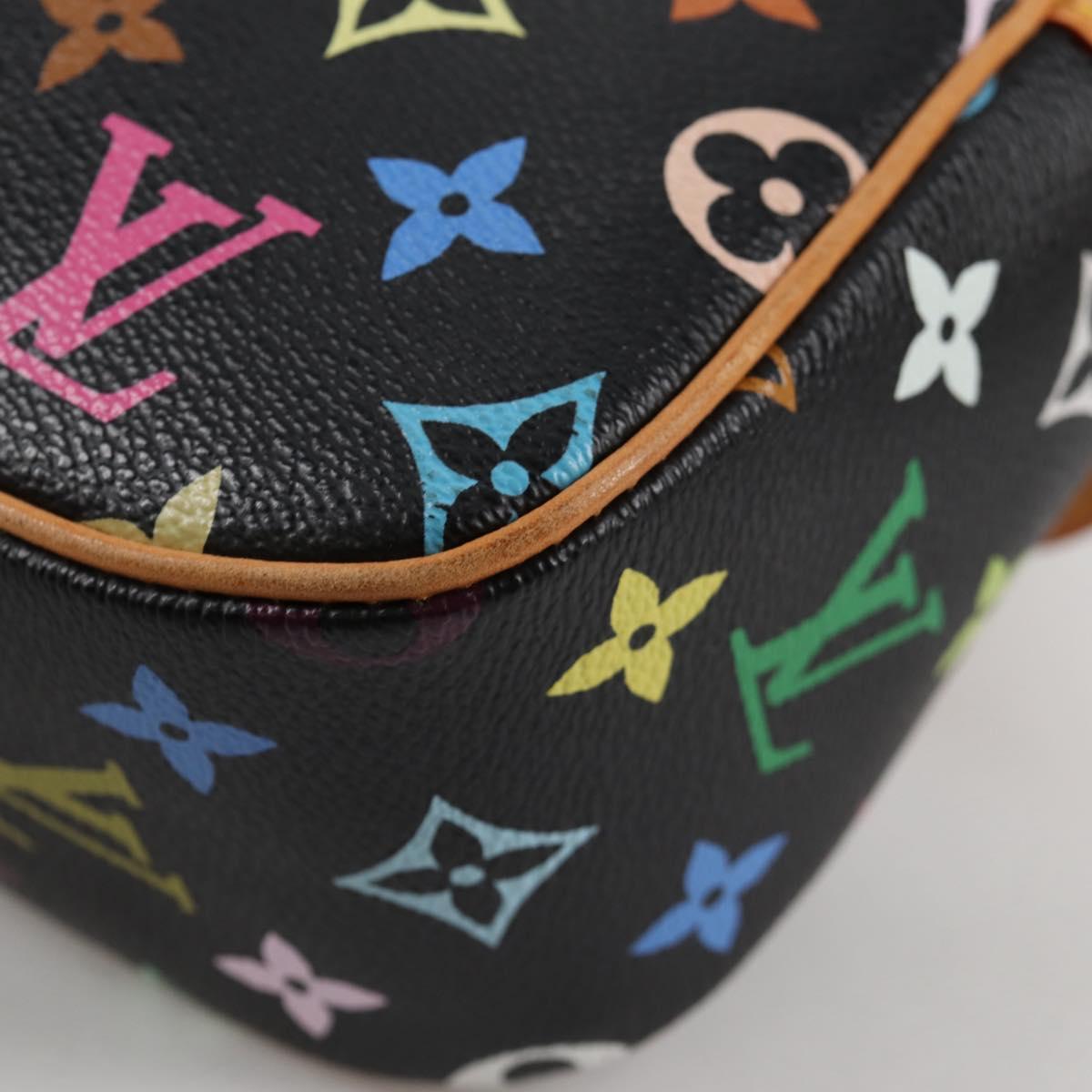 LOUIS VUITTON Monogram Multicolor Sologne Shoulder Bag Black M92639 Auth 138075SAV