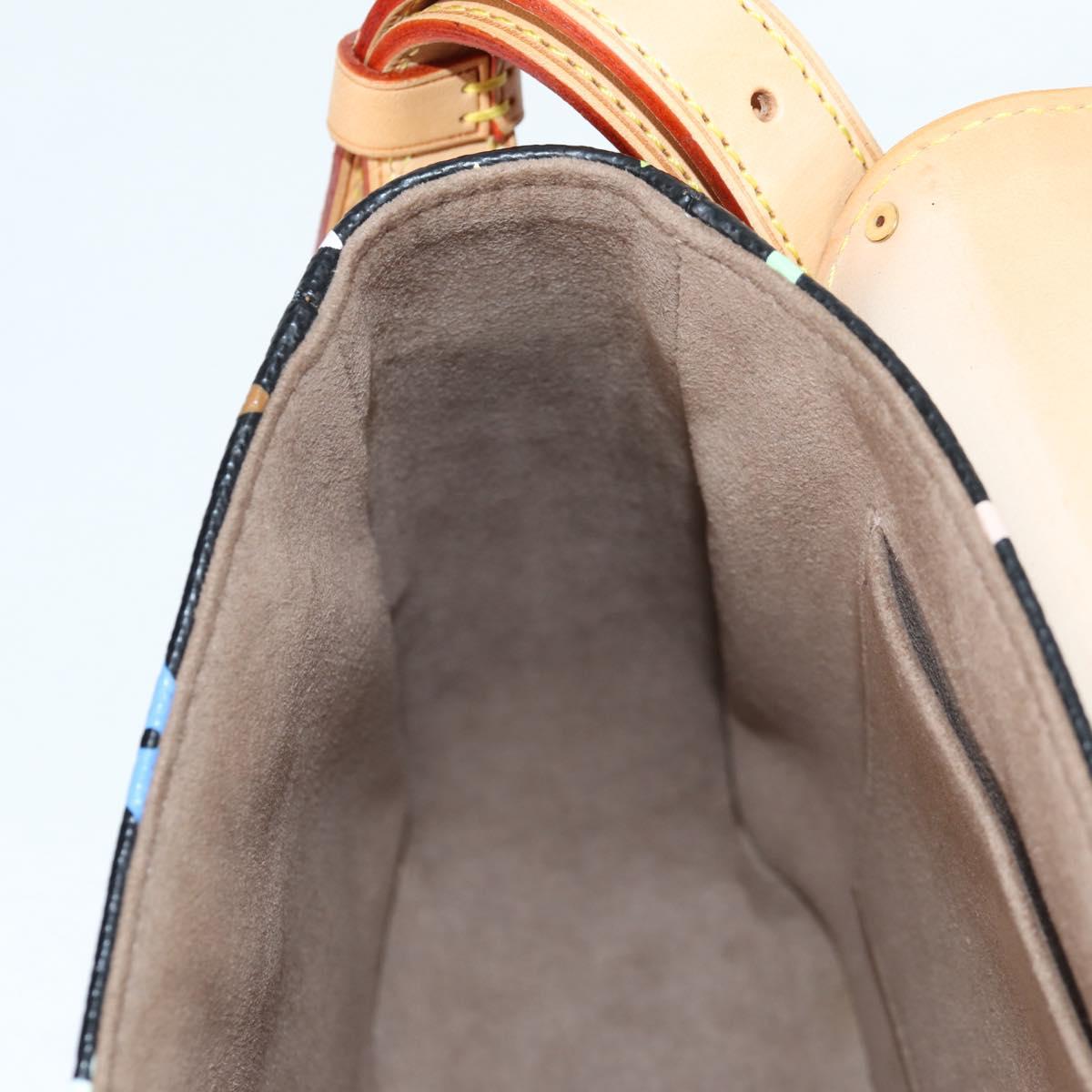 LOUIS VUITTON Monogram Multicolor Sologne Shoulder Bag Black M92639 Auth 138075V