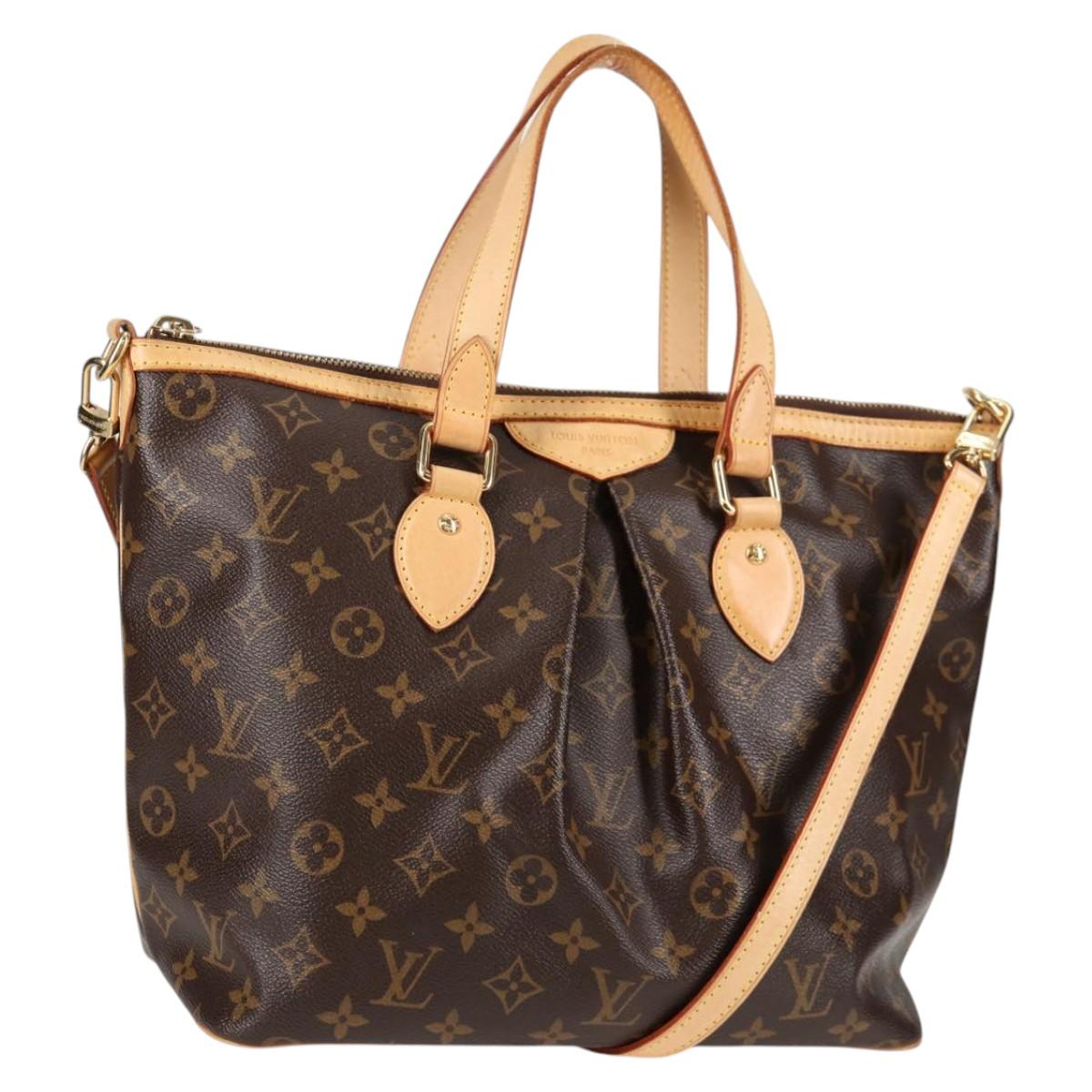LOUIS VUITTON Monogram Palermo PM Tote Bag M40145 LV Auth 138103V