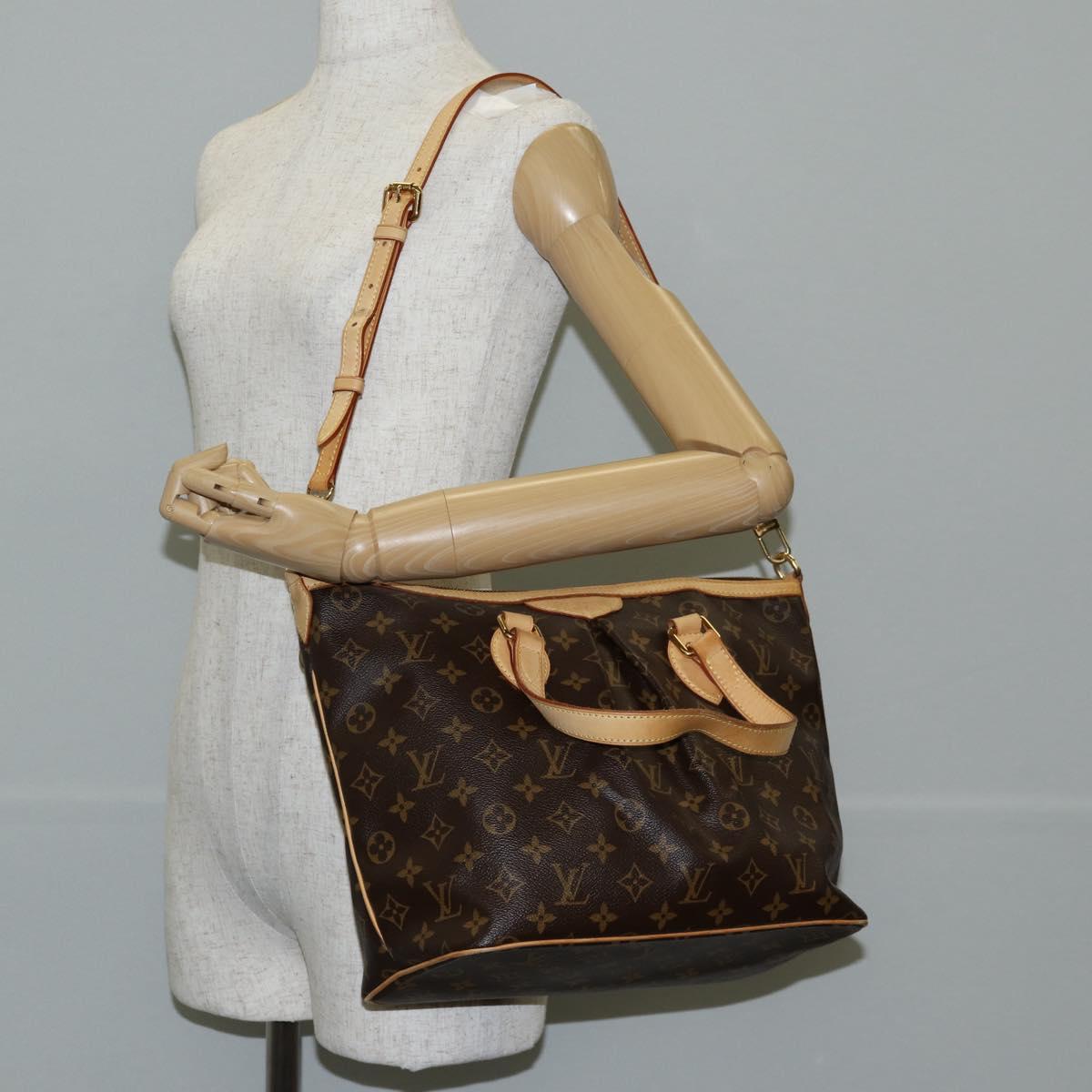 LOUIS VUITTON Monogram Palermo PM Tote Bag M40145 LV Auth 138103A