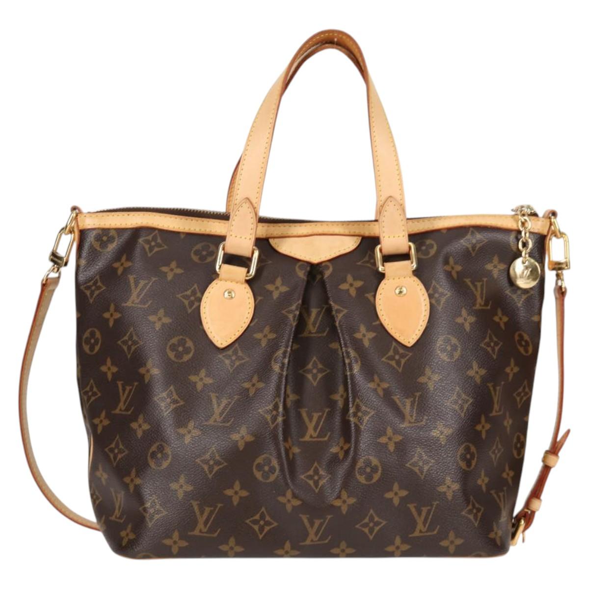LOUIS VUITTON Monogram Palermo PM Tote Bag M40145 LV Auth 138103A