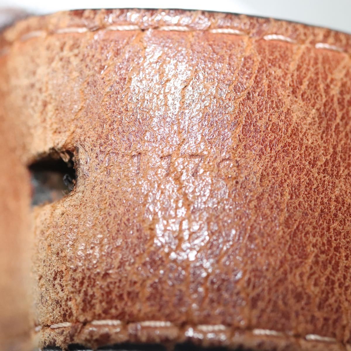 LOUIS VUITTON Taiga Ceinture Classic Belt 49.2"" Black LV Auth 138132