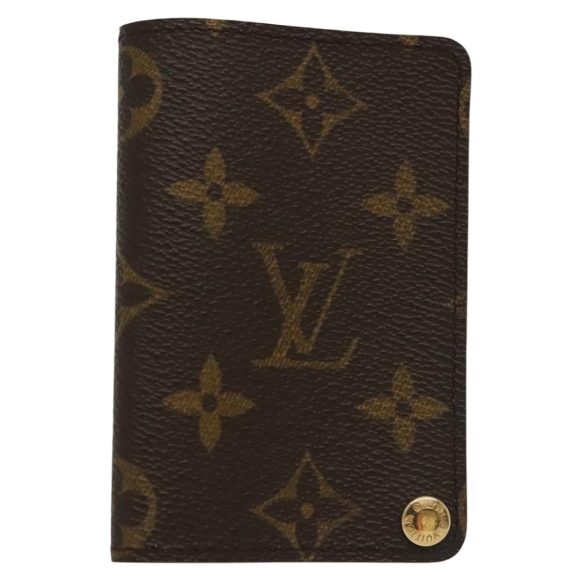 LOUIS VUITTON Monogram Porto Cartes Crdit Pression Card Case M60937 Auth 138159