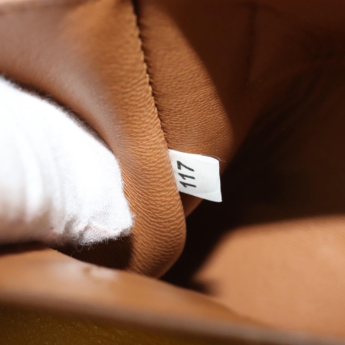 PRADA Shoulder Bag Yellow Silver Auth 138192