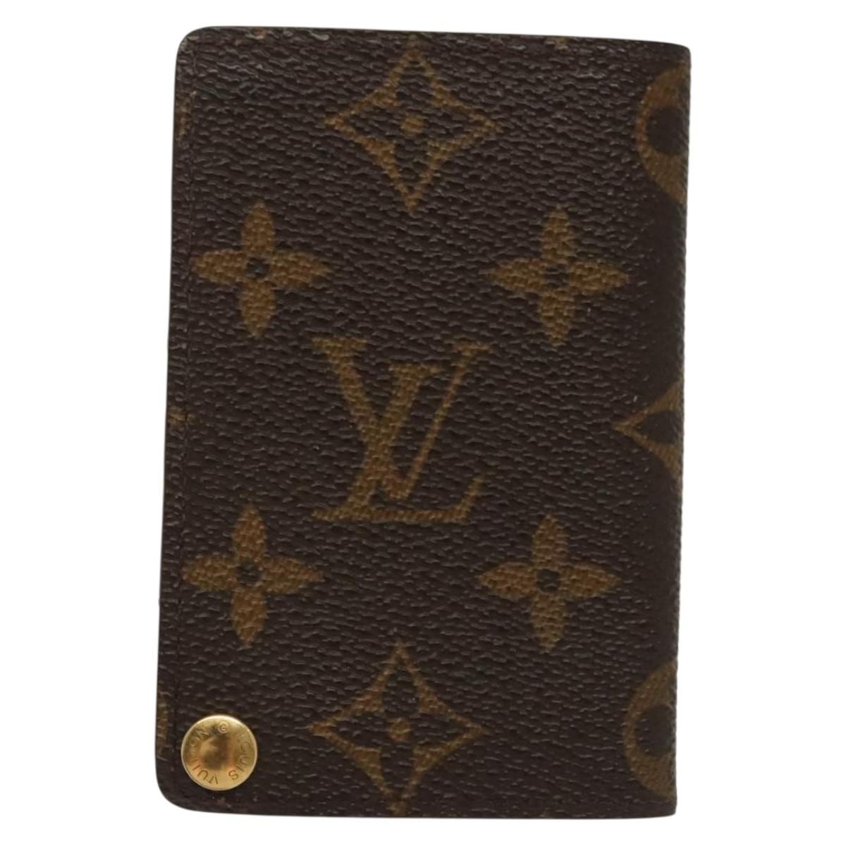 LOUIS VUITTON Monogram Porto Cartes Crdit Pression Card Case M60937 Auth 138198