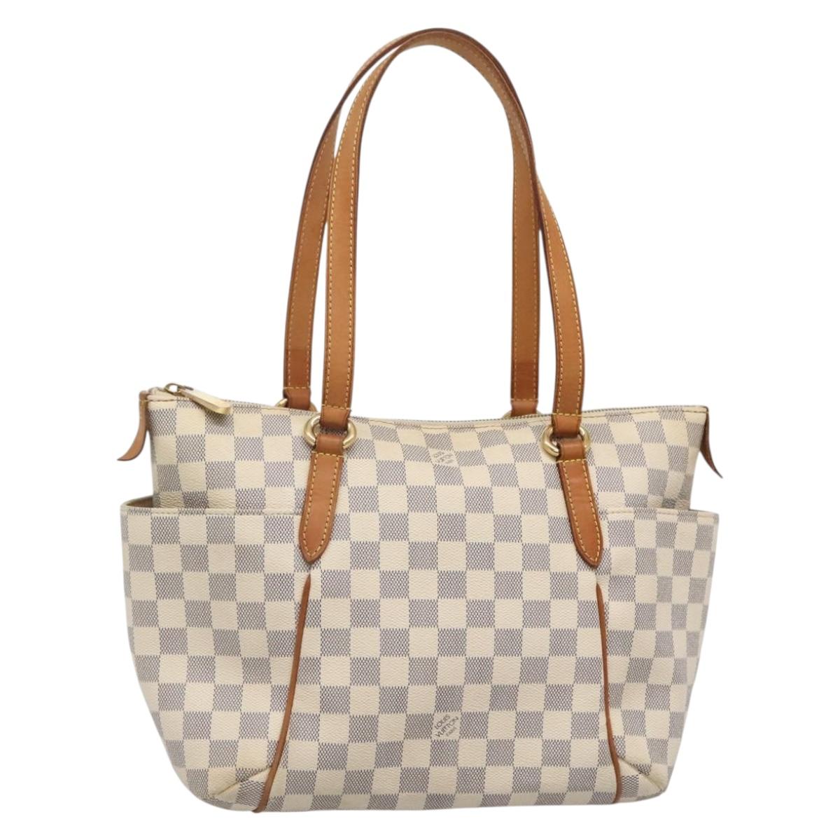 LOUIS VUITTON Damier Azur Totally PM Tote Bag N51261 LV Auth 138211