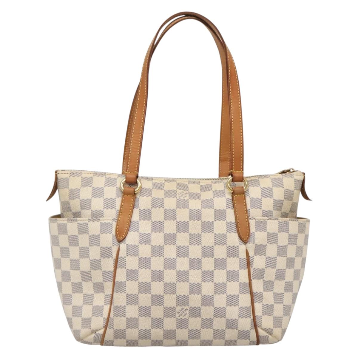 LOUIS VUITTON Damier Azur Totally PM Tote Bag N51261 LV Auth 138211