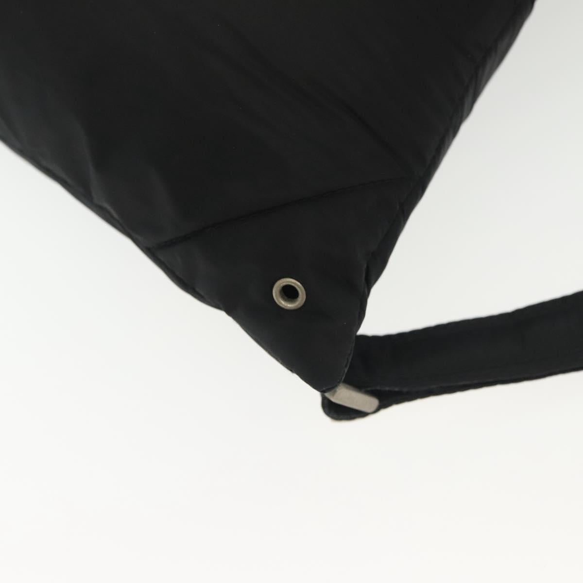 PRADA Sports Backpack Nylon Black Silver Auth 138214