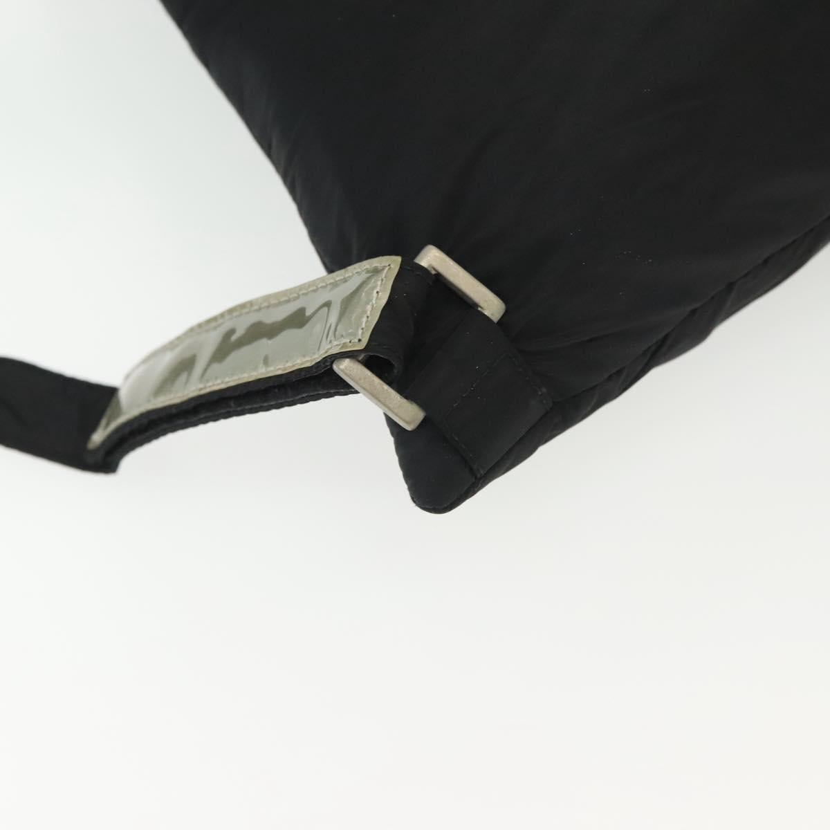 PRADA Sports Backpack Nylon Black Silver Auth 138214