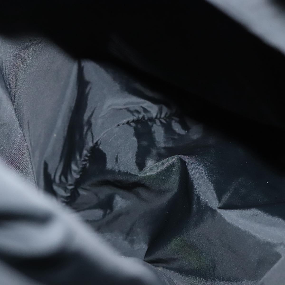 PRADA Sports Backpack Nylon Black Silver Auth 138214