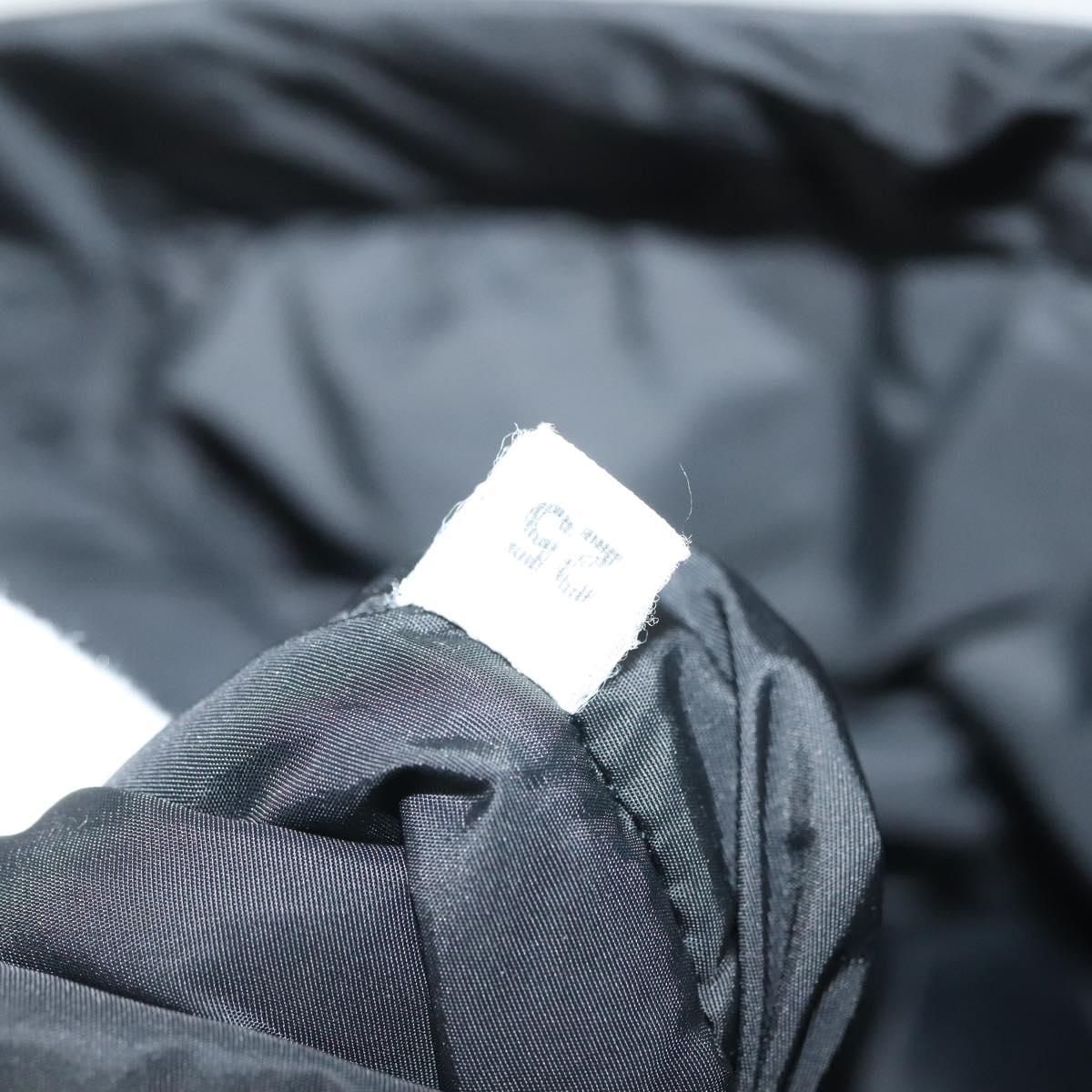 PRADA Sports Backpack Nylon Black Silver Auth 138214