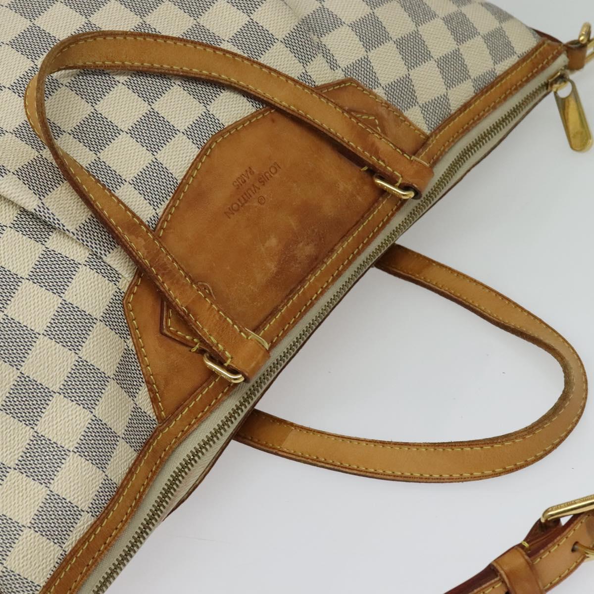 LOUIS VUITTON Damier Azur Syracuse GM Shoulder Bag N41111 LV Auth 138233