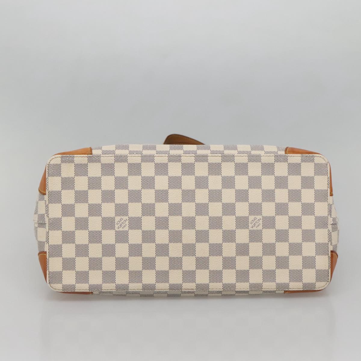 LOUIS VUITTON Damier Azur Hampstead MM Tote Bag N51206 LV Auth 138237