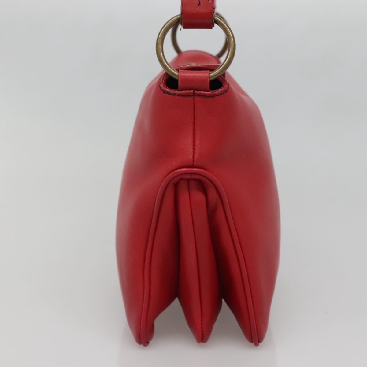 Miu Miu Hand Bag Leather Red Auth 138254