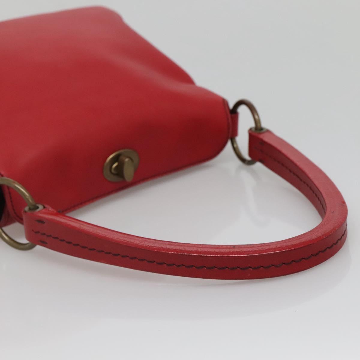Miu Miu Hand Bag Leather Red Auth 138254