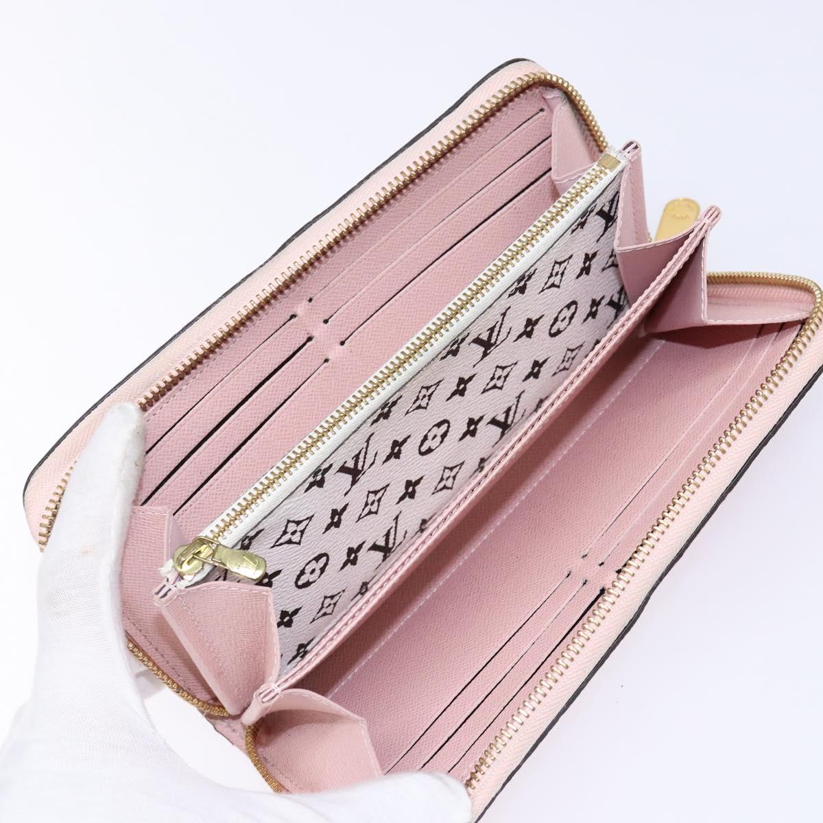 LOUIS VUITTON Monogram Giant Zippy Wallet Long Wallet Red M67550 LV Auth 138259