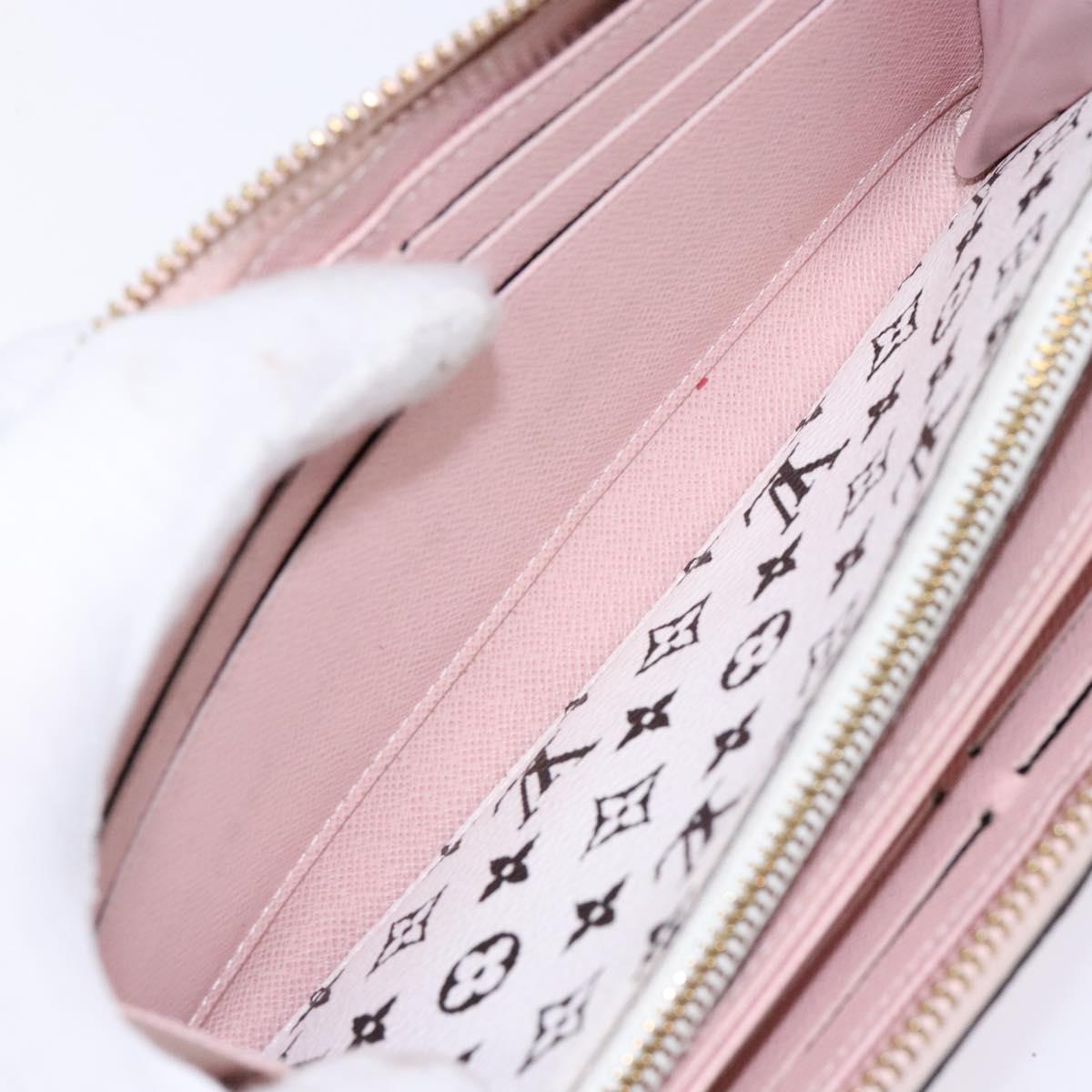 LOUIS VUITTON Monogram Giant Zippy Wallet Long Wallet Red M67550 LV Auth 138259