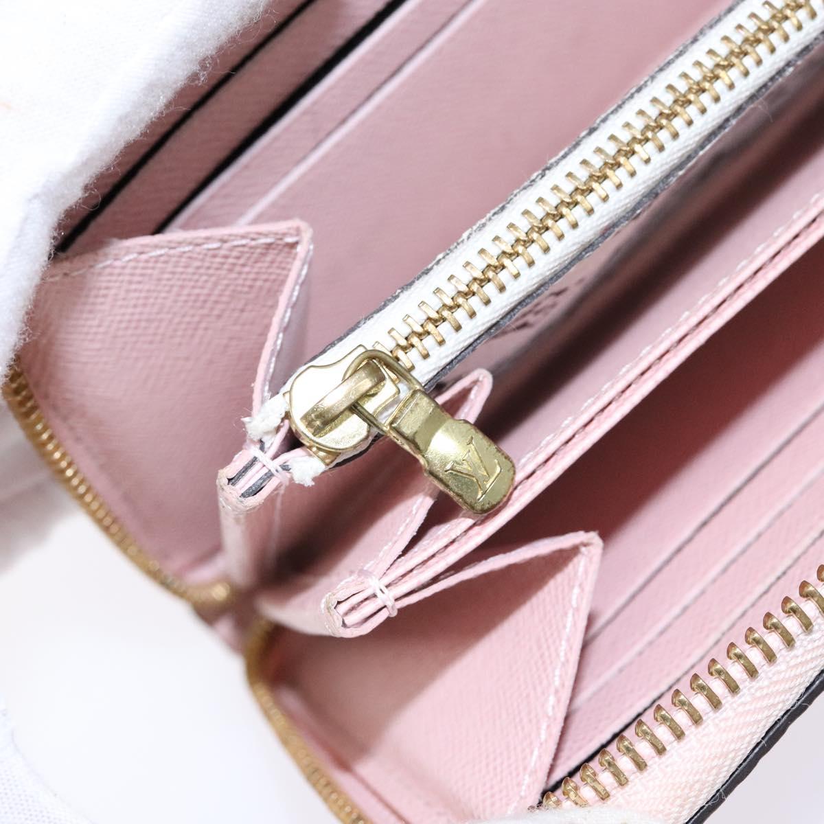 LOUIS VUITTON Monogram Giant Zippy Wallet Long Wallet Red M67550 LV Auth 138259