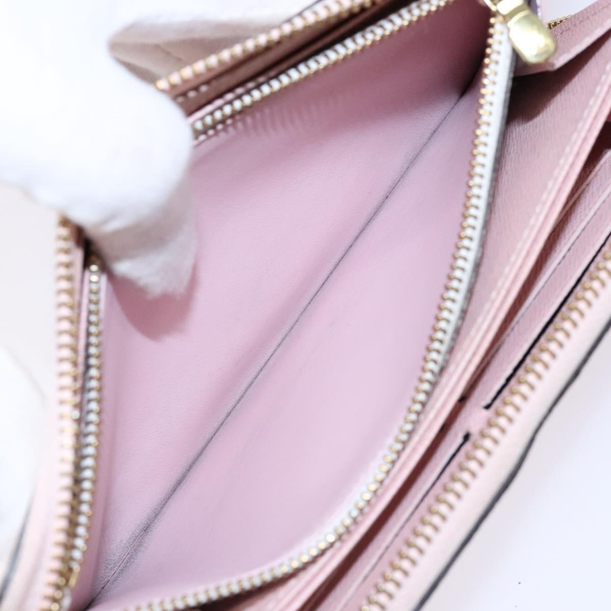 LOUIS VUITTON Monogram Giant Zippy Wallet Long Wallet Red M67550 LV Auth 138259