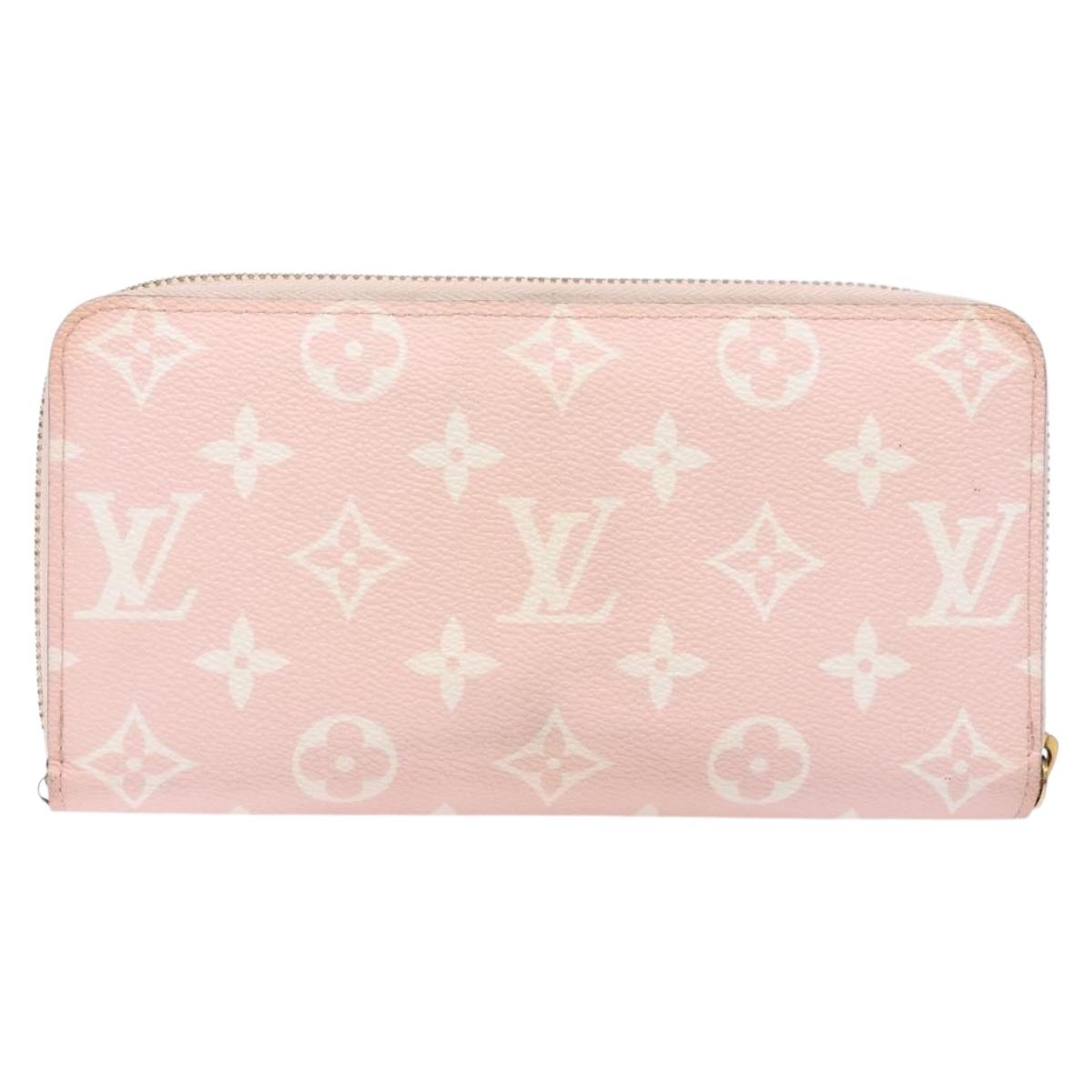 LOUIS VUITTON Monogram Giant Zippy Wallet Long Wallet Red M67550 LV Auth 138259