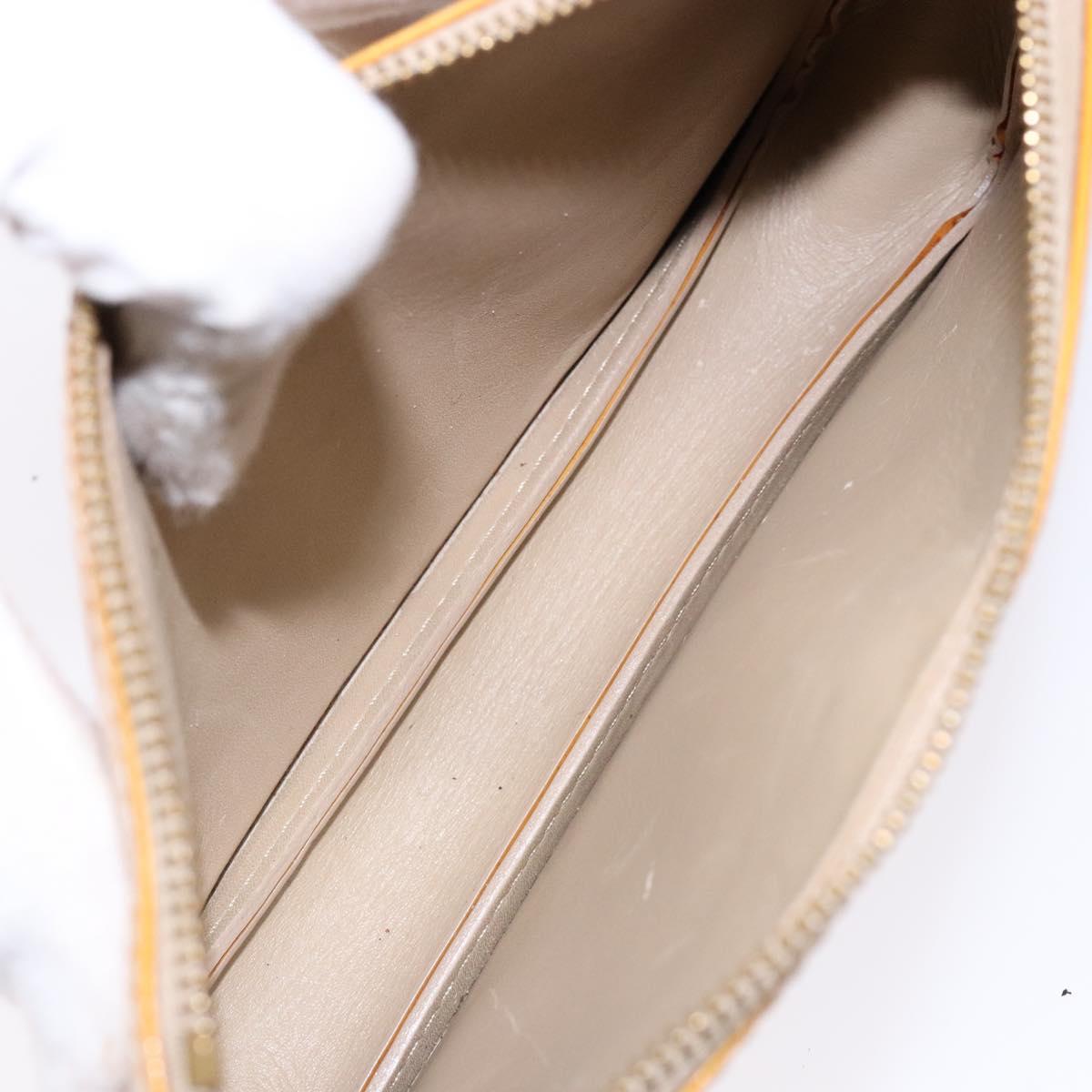 LOUIS VUITTON Monogram Vernis Lexington Accessory Pouch Beige M91010 Auth 138279