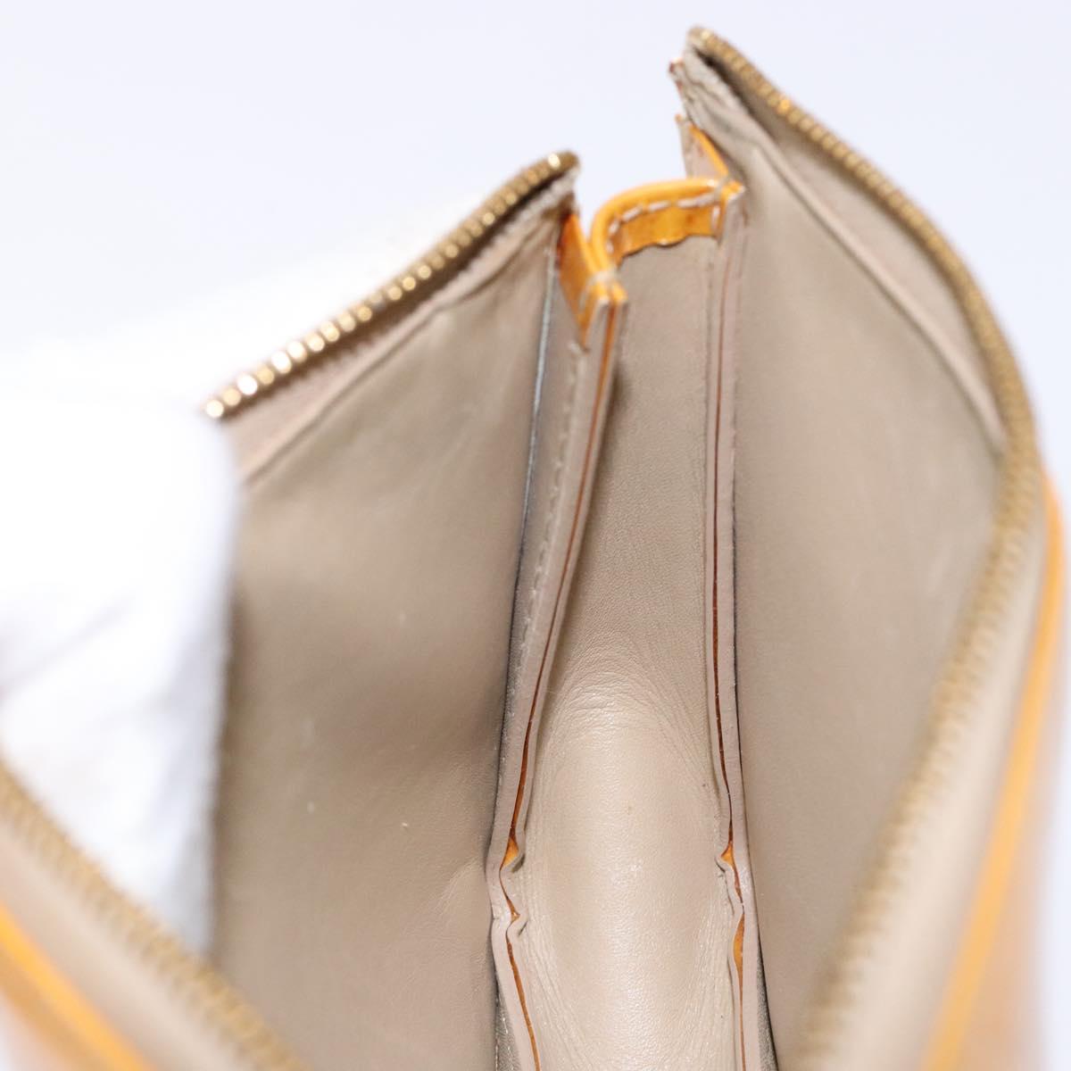 LOUIS VUITTON Monogram Vernis Lexington Accessory Pouch Beige M91010 Auth 138279