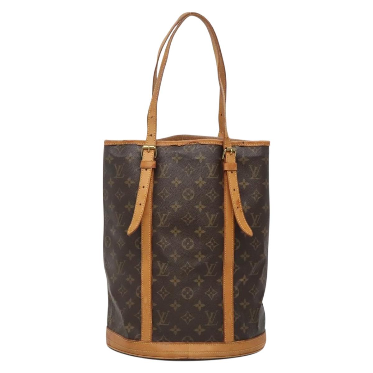 LOUIS VUITTON Monogram Bucket GM Shoulder Bag M42236 LV Auth 138294