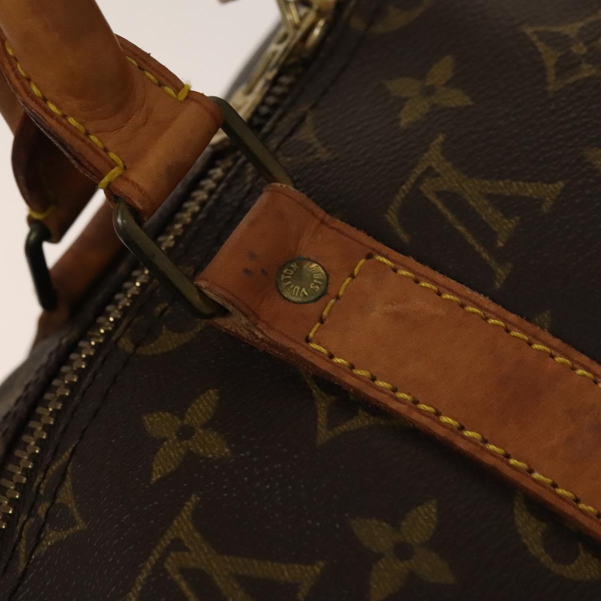 LOUIS VUITTON Monogram Keepall Bandouliere 50 Boston Bag M41416 LV Auth 138297