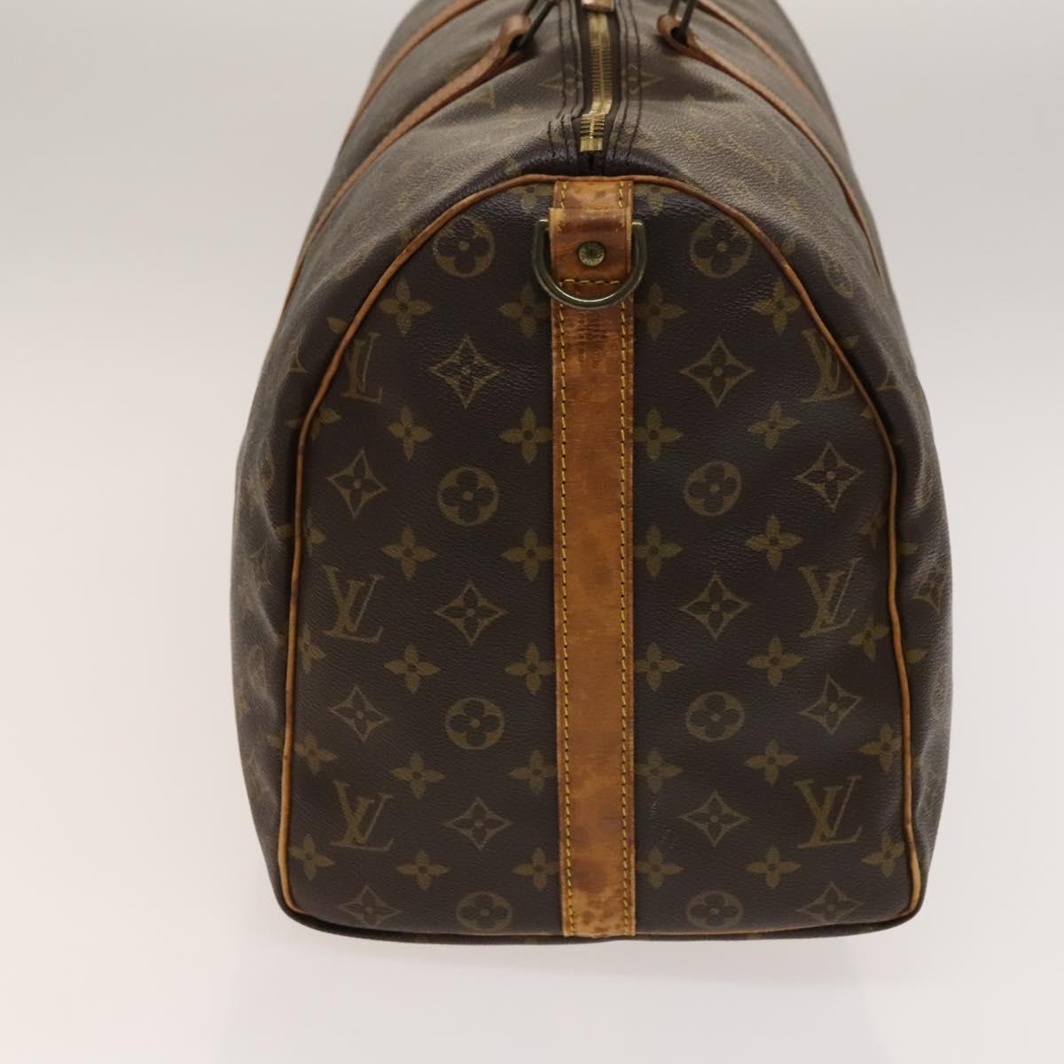 LOUIS VUITTON Monogram Keepall Bandouliere 50 Boston Bag M41416 LV Auth 138297