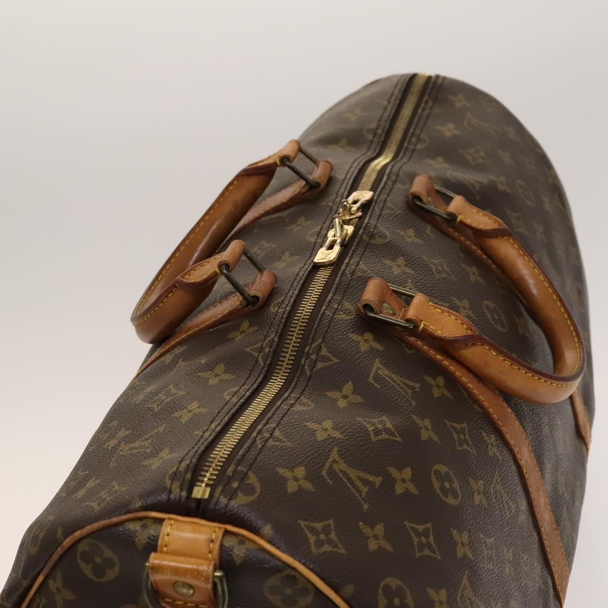 LOUIS VUITTON Monogram Keepall Bandouliere 50 Boston Bag M41416 LV Auth 138297