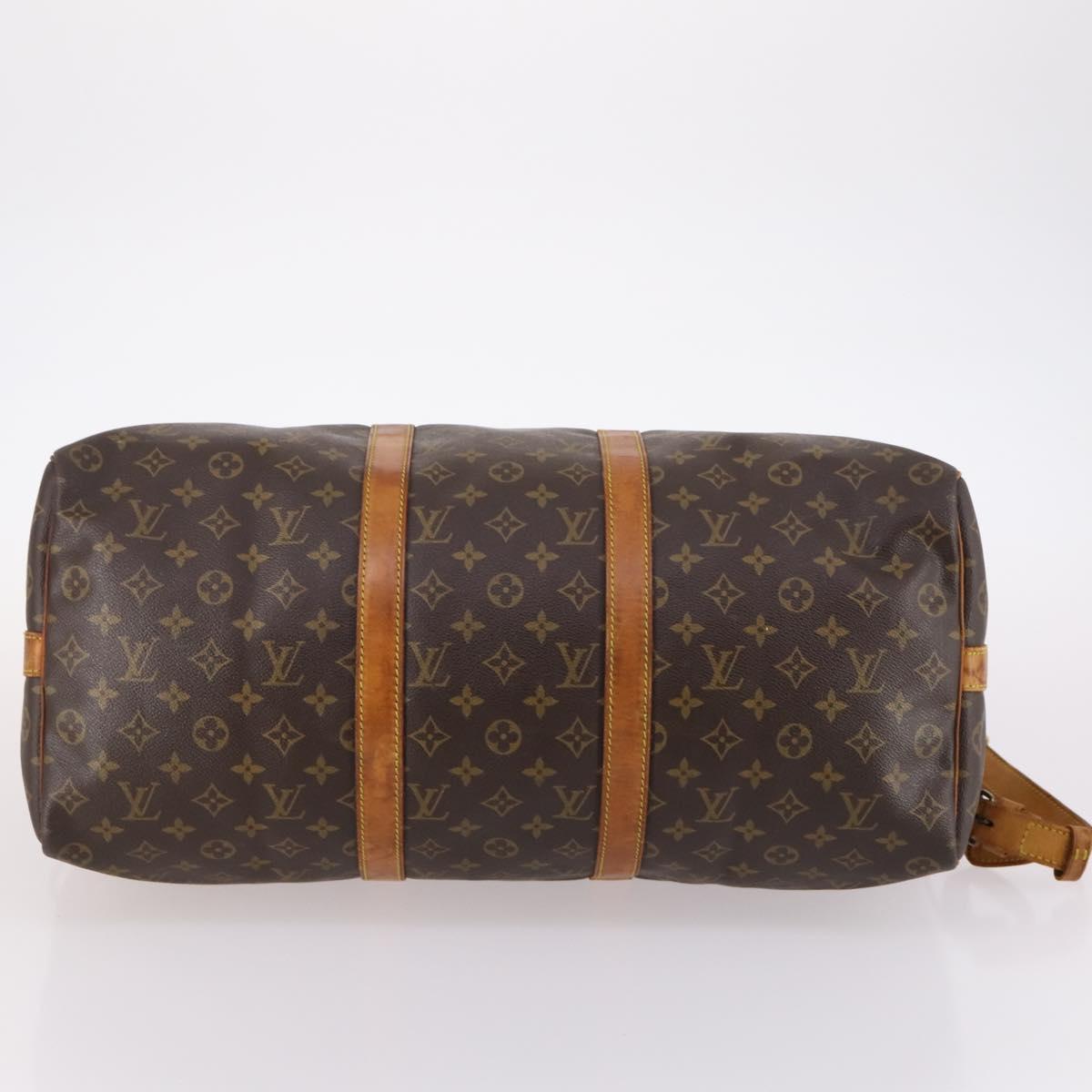 LOUIS VUITTON Monogram Keepall Bandouliere 50 Hand Bag M41416 LV Auth 138308