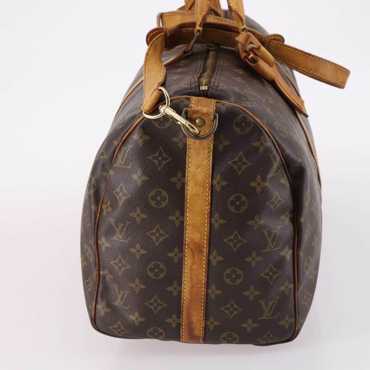 LOUIS VUITTON Monogram Keepall Bandouliere 50 Hand Bag M41416 LV Auth 138308