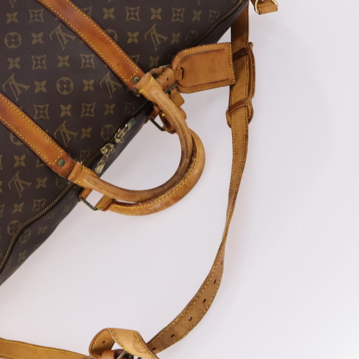 LOUIS VUITTON Monogram Keepall Bandouliere 50 Hand Bag M41416 LV Auth 138308