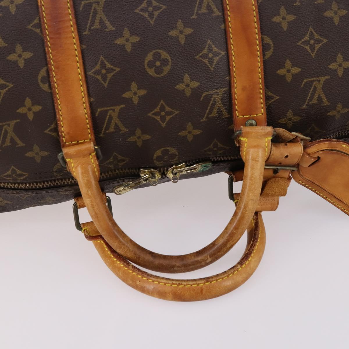LOUIS VUITTON Monogram Keepall Bandouliere 50 Hand Bag M41416 LV Auth 138308