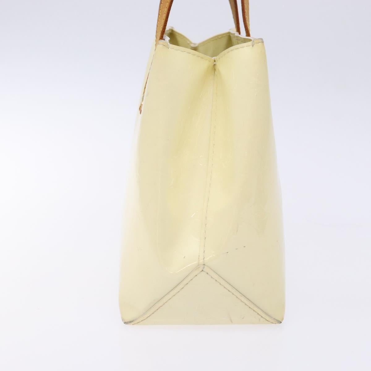 LOUIS VUITTON Monogram Vernis Reade PM Hand Bag Perle M91336 LV Auth 138316